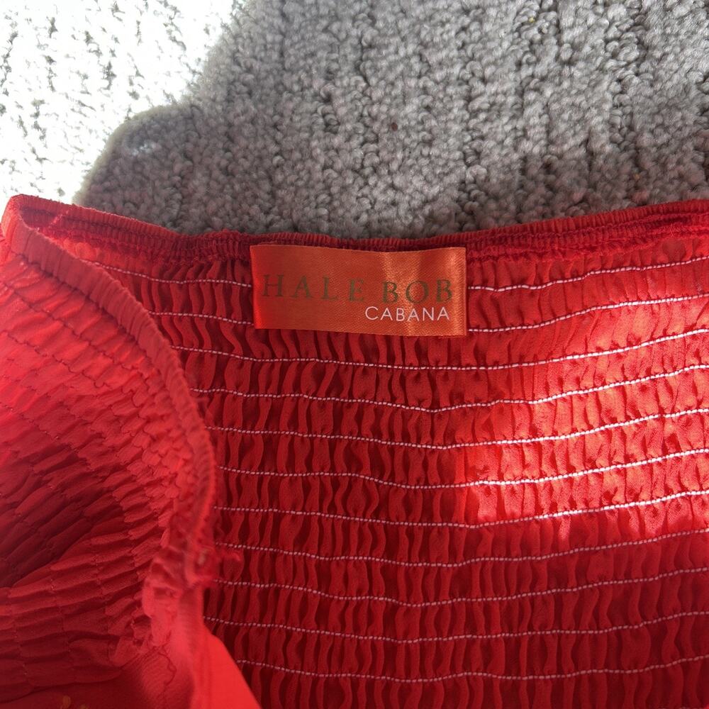 Hale Bob Cabana Floral Strapless Mini Dress Size XS NWT In Tangerine - Picture 7 of 10